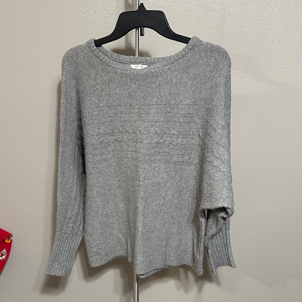 Maurices Heather Gray Crew Neck Sweater